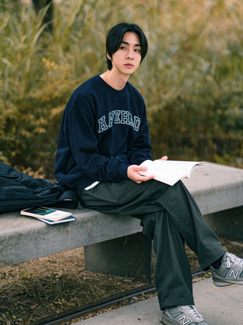 Classic Slab Logo Sweatshirts (Melange Gray)