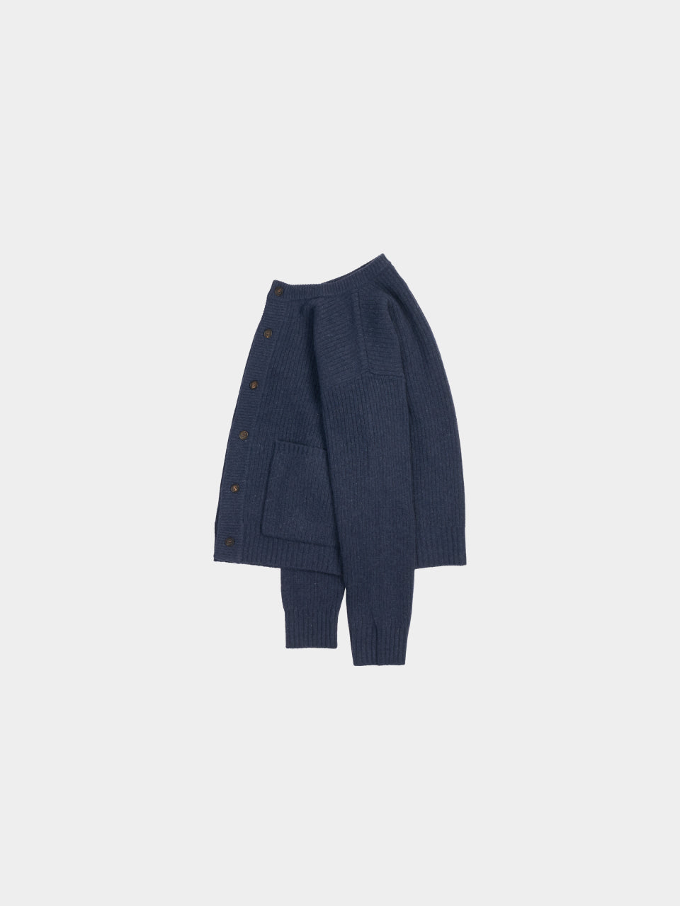 Daily Fine Wool Cardigan (Navy)