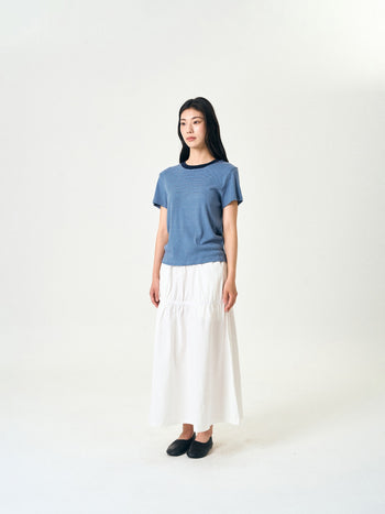 Classic Stripe Tee (Light Blue)