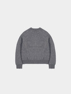Yak Wool Crewneck Sweater (Gray)