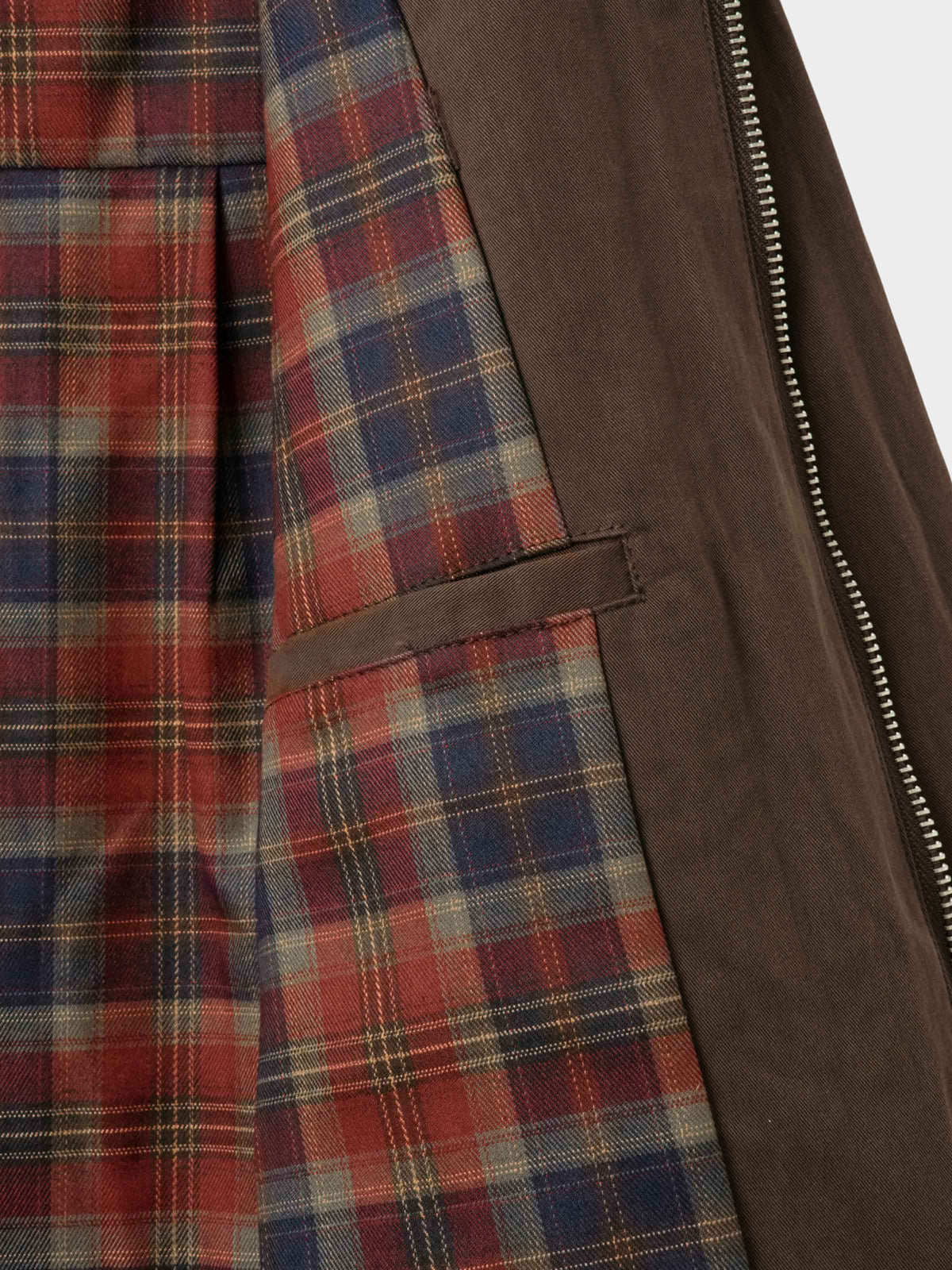 Glen Cotton Drizzler Jacket (Brown)