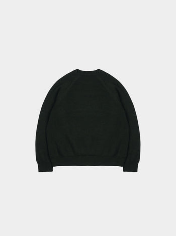 Yak Wool Crewneck Sweater (Deep Green)