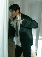 Everyday Pocket Stripe Shirts (Blue Gray)