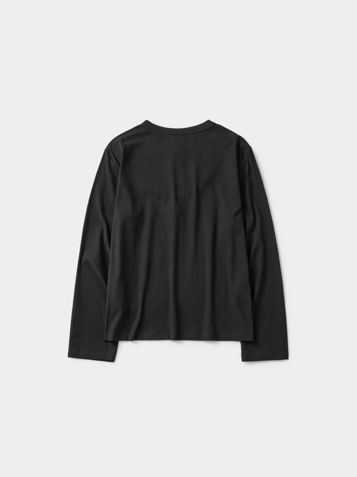 Henley Neck Long Sleeve T-Shirt (Charcoal)