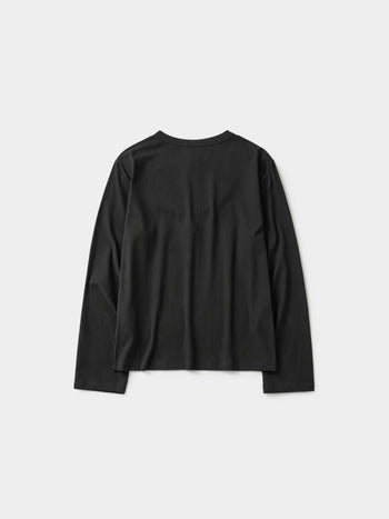 Henley Neck Long Sleeve T-Shirt (Charcoal)