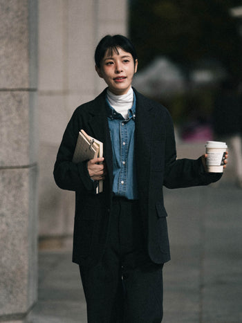 (Set) City Wool Set-up (Navy)