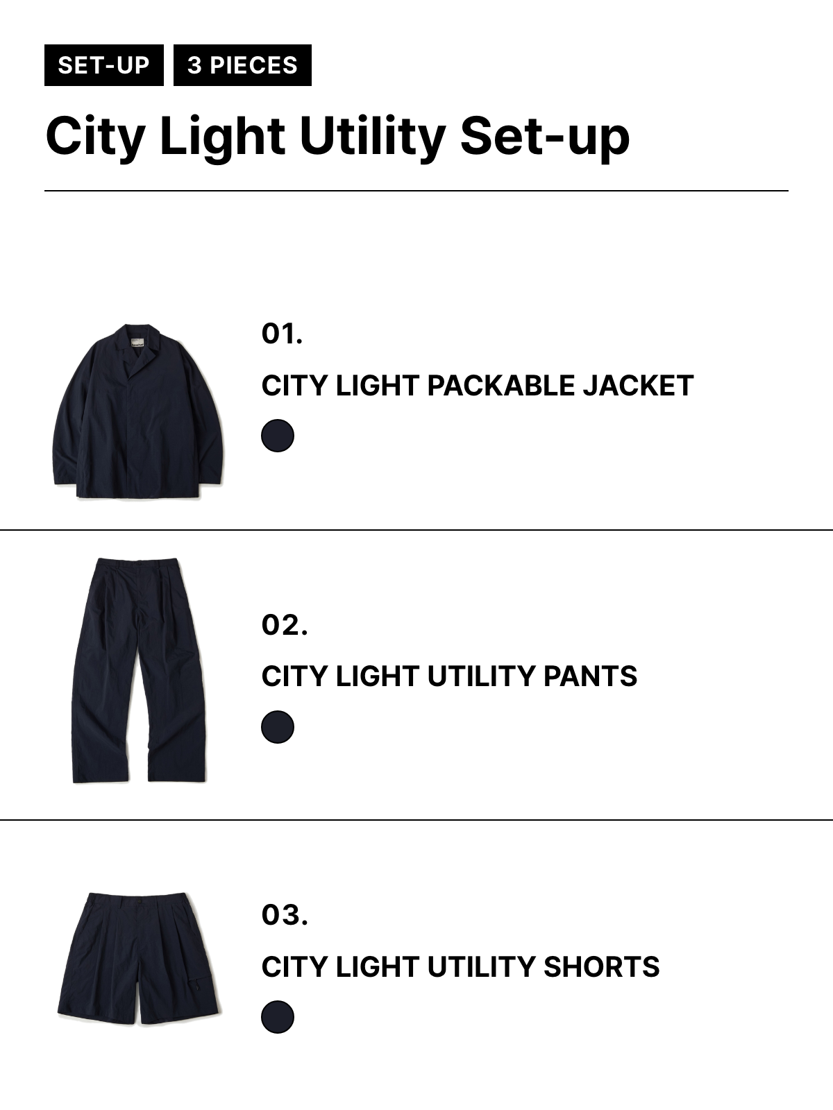 City Light Utility Set-up (Navy)