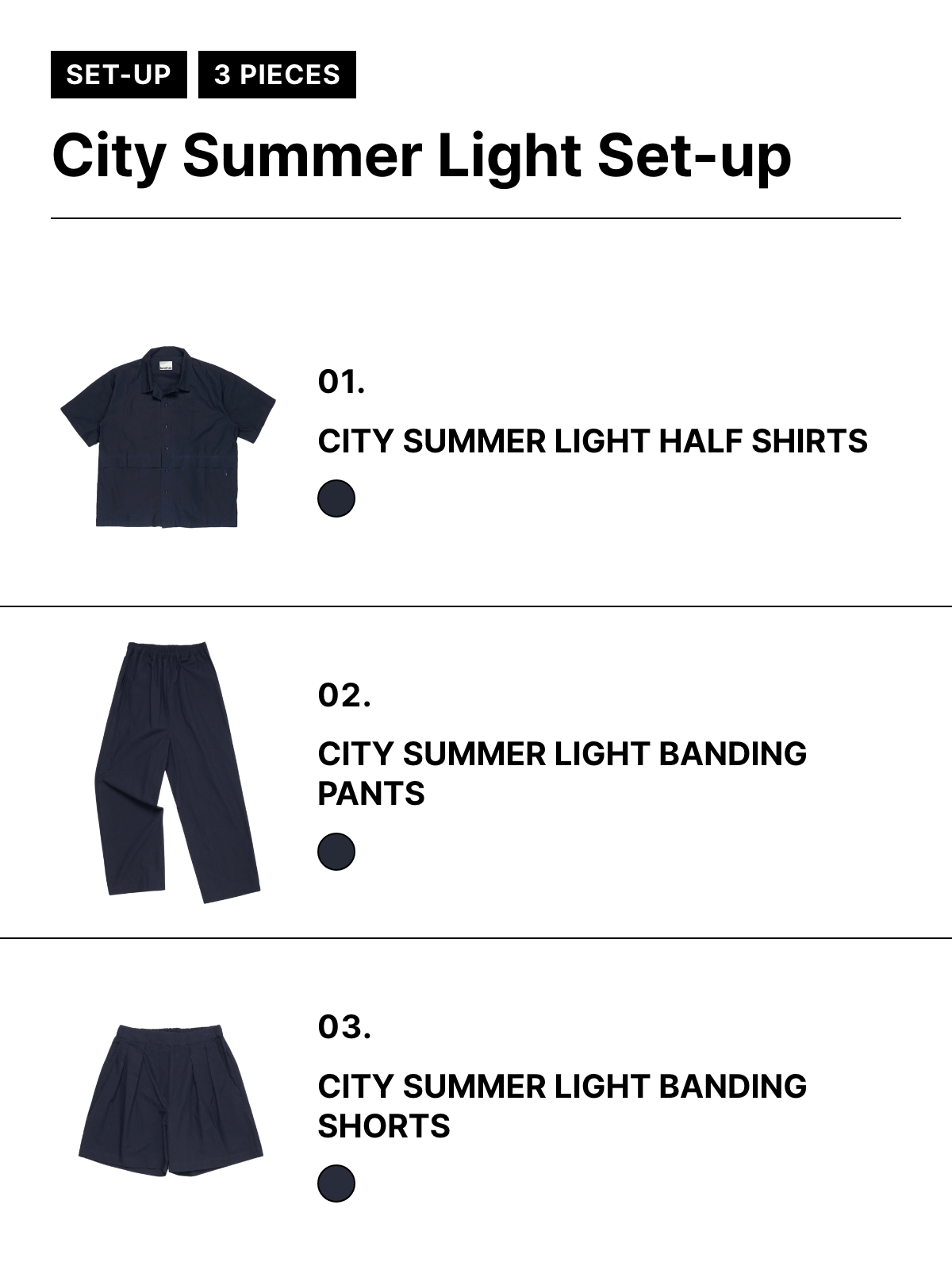 City Summer Light Set-up (Navy)