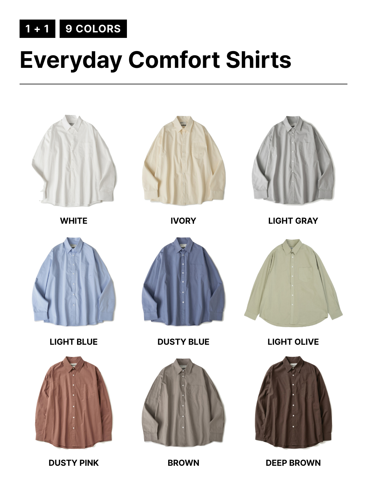 (1+1) Everyday Comfort Shirts