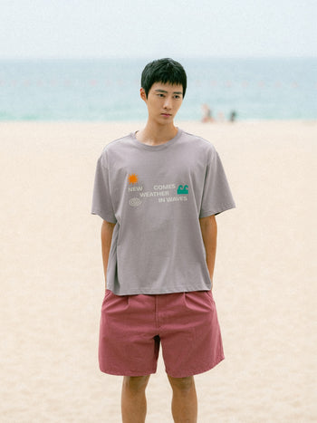 Sea&Sun Washed Pin-tuck Shorts (Pink)