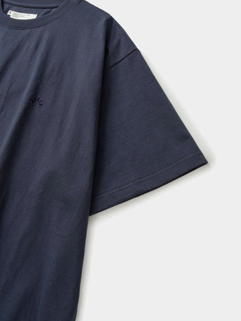 Relaxed Half String Tee (Navy)