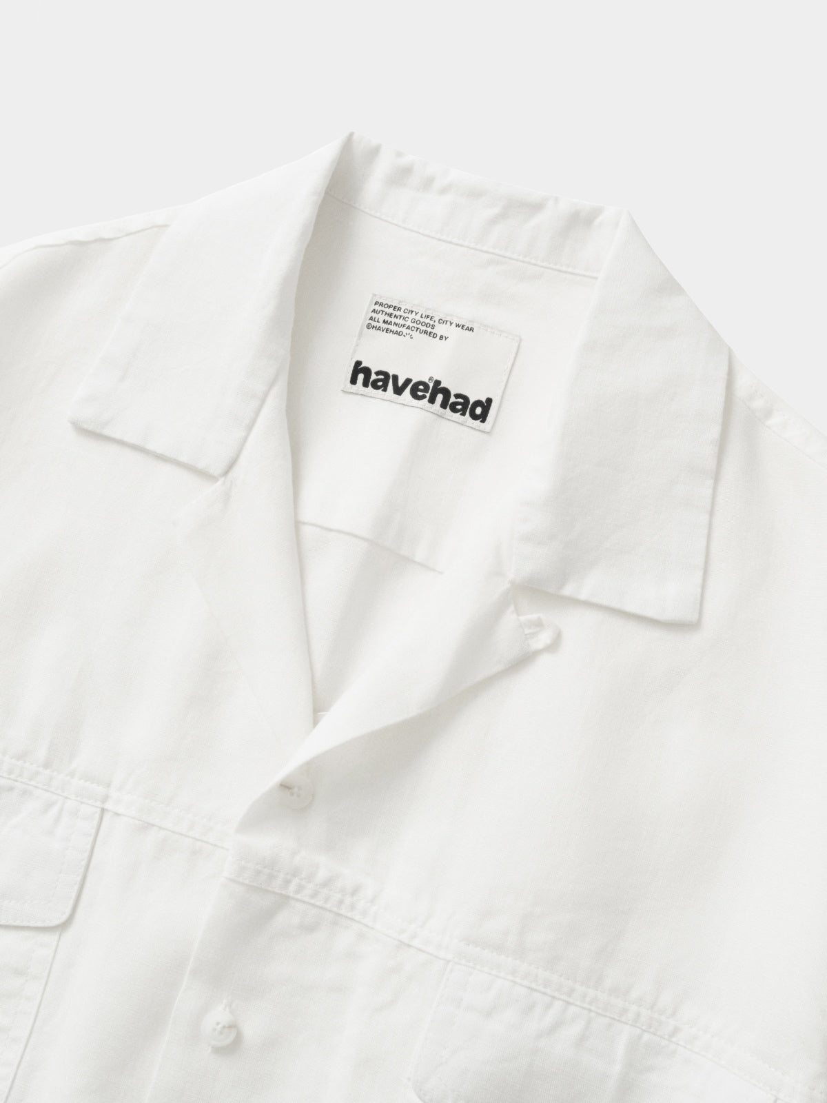 Double Pocket Slub Shirts (White)