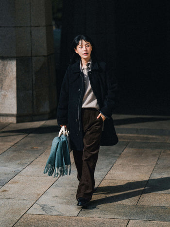 Corduroy Officer Chino Pants (Brown)