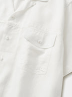 Double Pocket Slub Shirts (White)
