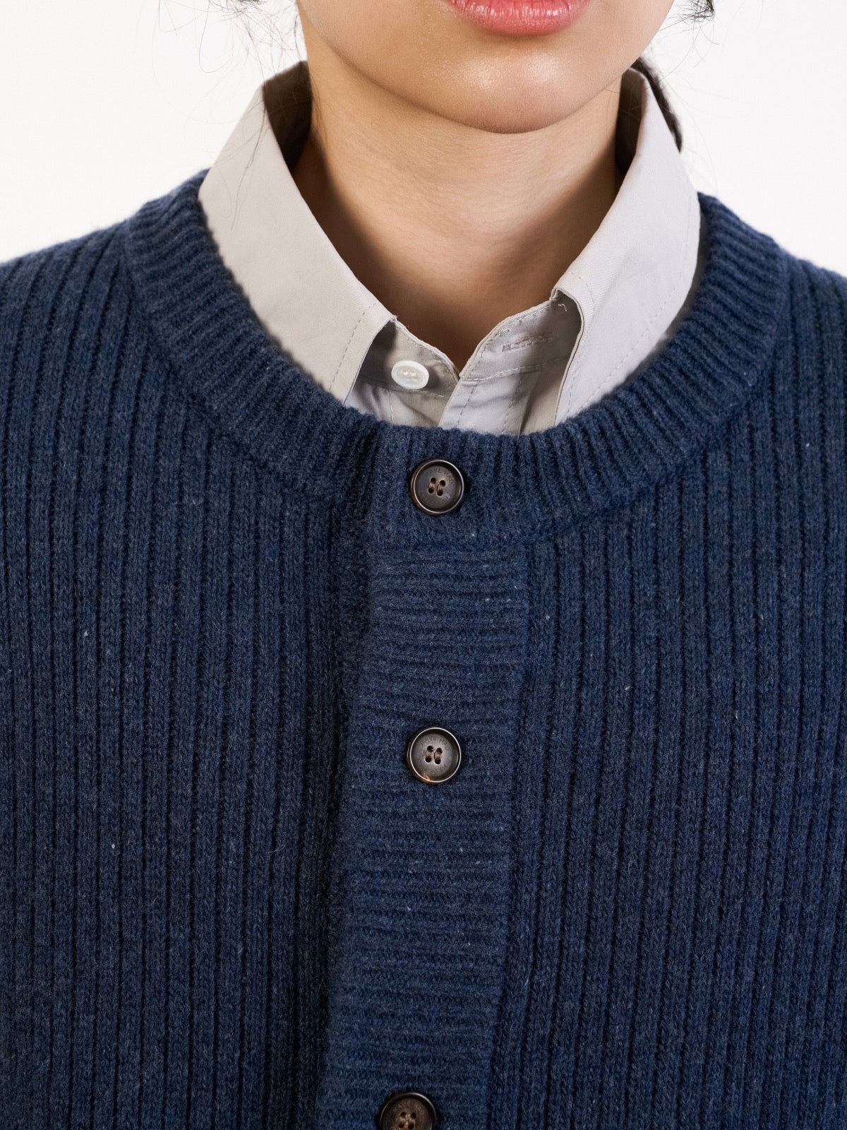 Daily Fine Wool Cardigan (Charcoal)