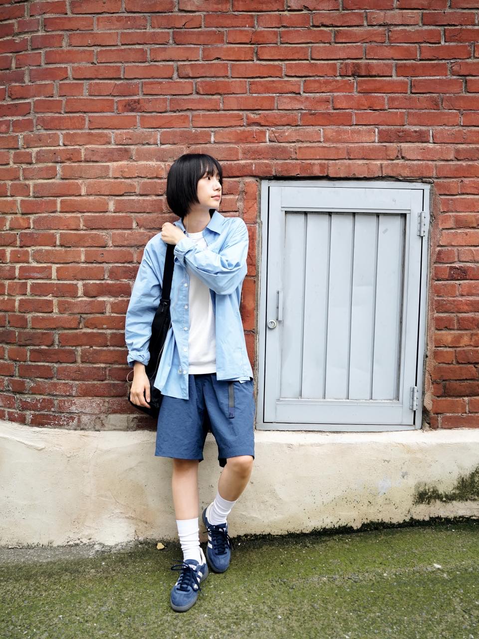 Utility Belted Work Shorts (Blue)
