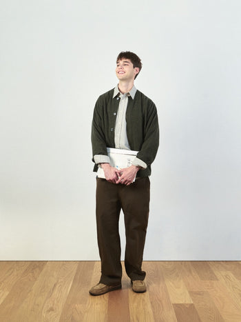 Light Wholegarments Cardigan (Deep Khaki)
