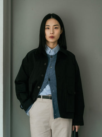 City Worker French Jacket (Blue Gray)