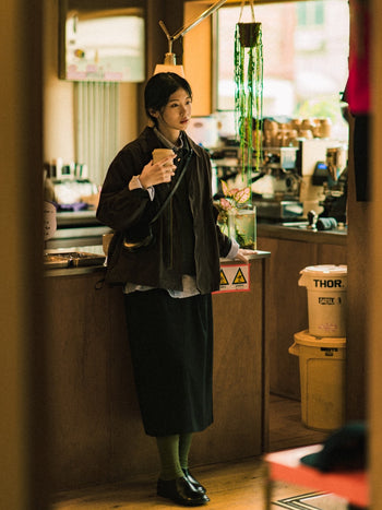 Washed Pocket Utility Jacket (Denim Blue)