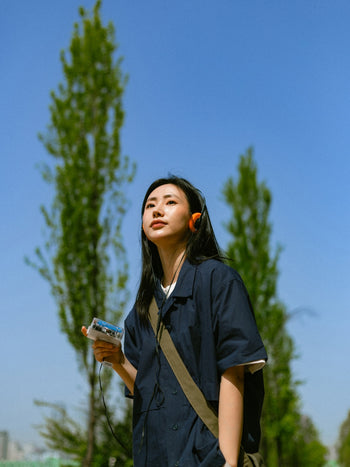 City Summer Light Half Shirts (Navy)