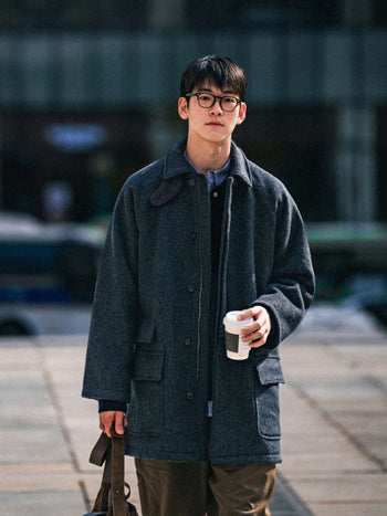 City Wool Half Coat (Black)