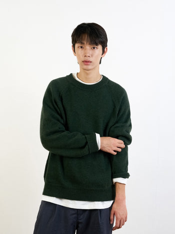 Yak Wool Crewneck Sweater (Gray)
