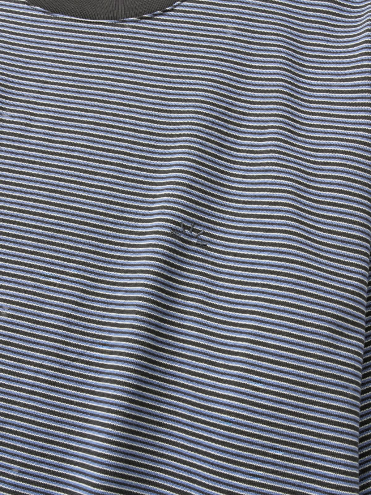 Relaxed Half Stripe String Tee (Stripe Charcoal)