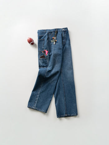 Heavy Cotton Carpenter Pants (Denim Blue)