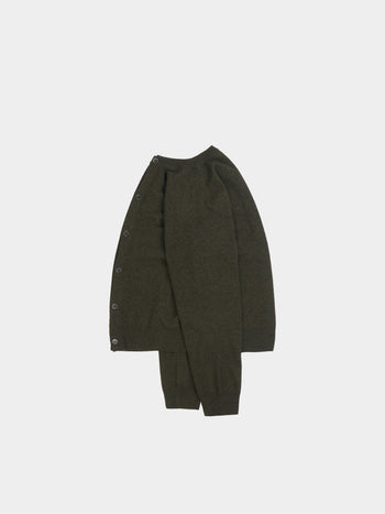 Light Wholegarments Cardigan (Deep Khaki)