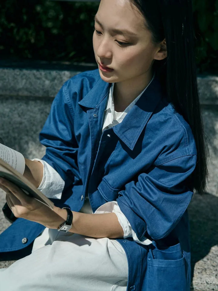 Blue skies, a blue chore jacket — 2