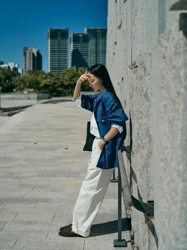 Blue skies, a blue chore jacket — 4